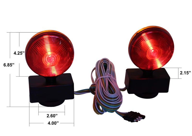MaxxHaul 80778 Magnetic Towing Light Kit (Dual Sided for RV, Boat, Trailer and More DOT Approved) - Image 2